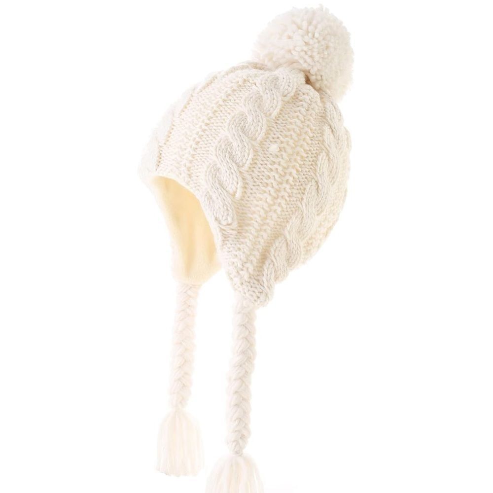 Girls Winter Knit Fleece Lined Hat